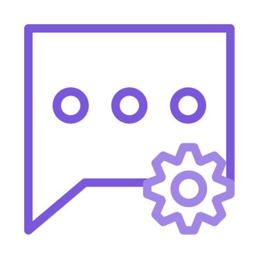 Sohbet mesajı vektör illüstrasyonu 