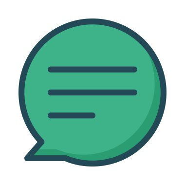 Sohbet mesajı vektör illüstrasyonu 