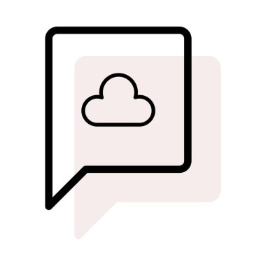 Sohbet mesajı vektör illüstrasyonu 