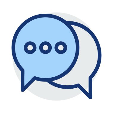 Sohbet mesajı vektör illüstrasyonu 