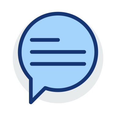 Sohbet mesajı vektör illüstrasyonu 