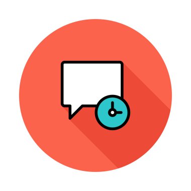 Sohbet mesajı vektör illüstrasyonu 