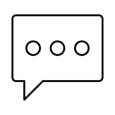 Sohbet mesajı vektör illüstrasyonu 