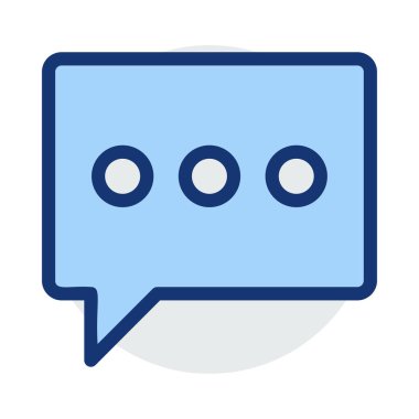 Sohbet mesajı vektör illüstrasyonu 