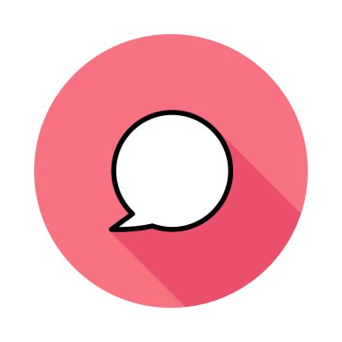 Sohbet mesajı vektör illüstrasyonu 