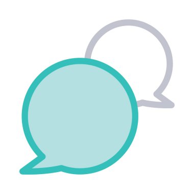 Sohbet mesajı vektör illüstrasyonu 