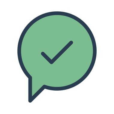 Sohbet mesajı vektör illüstrasyonu 