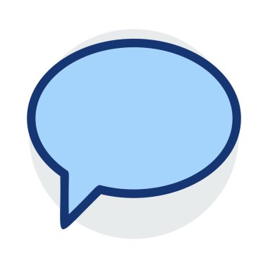 Sohbet mesajı vektör illüstrasyonu 