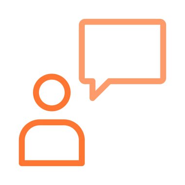 Sohbet mesajı vektör illüstrasyonu 