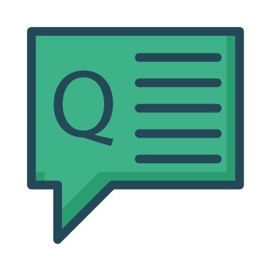 Sohbet mesajı vektör illüstrasyonu 