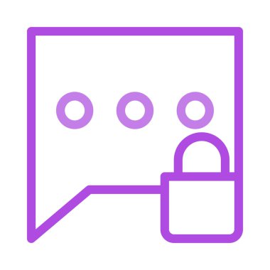 Sohbet mesajı vektör illüstrasyonu 