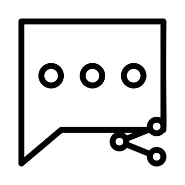 Sohbet mesajı vektör illüstrasyonu 