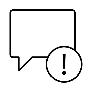 Sohbet mesajı vektör illüstrasyonu 