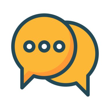 Sohbet mesajı vektör illüstrasyonu 