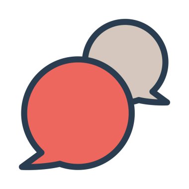 Sohbet mesajı vektör illüstrasyonu 