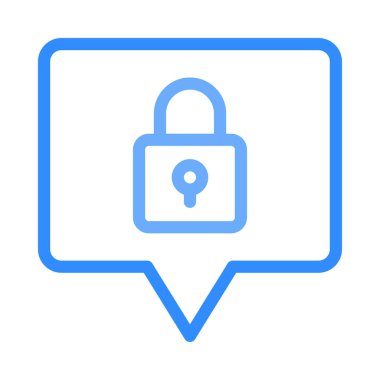 Sohbet mesajı vektör illüstrasyonu 