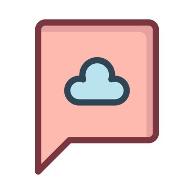 Sohbet mesajı vektör illüstrasyonu 