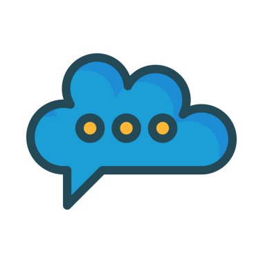 Sohbet mesajı vektör illüstrasyonu 