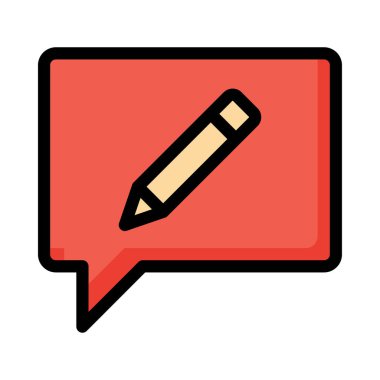 Sohbet mesajı vektör illüstrasyonu 