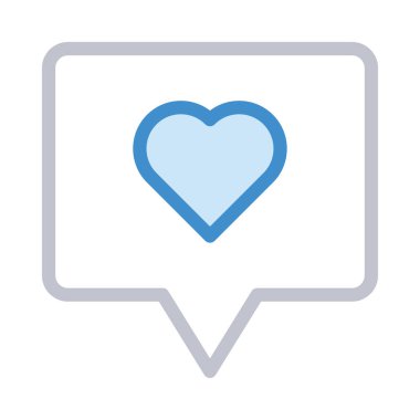 Sohbet mesajı vektör illüstrasyonu 