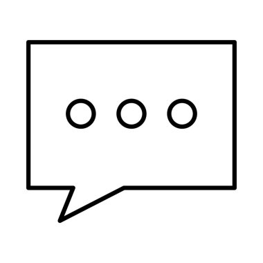 Sohbet mesajı vektör illüstrasyonu 