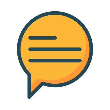 Sohbet mesajı vektör illüstrasyonu 