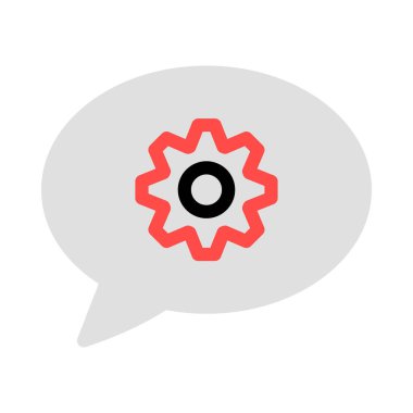 Sohbet mesajı vektör illüstrasyonu 