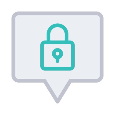 Sohbet mesajı vektör illüstrasyonu 