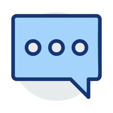 Sohbet mesajı vektör illüstrasyonu 