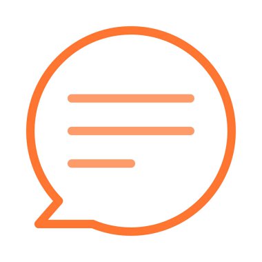 Sohbet mesajı vektör illüstrasyonu 