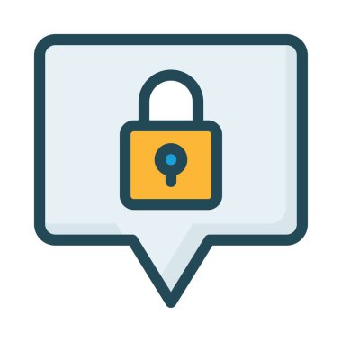 Sohbet mesajı vektör illüstrasyonu 