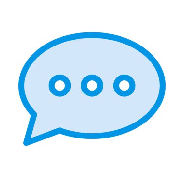 Sohbet mesajı vektör illüstrasyonu 