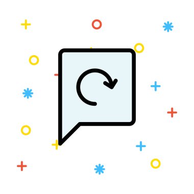 Sohbet mesajı vektör illüstrasyonu 