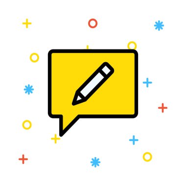 Sohbet mesajı vektör illüstrasyonu 