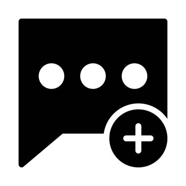 Sohbet mesajı vektör illüstrasyonu 