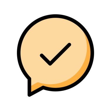 Sohbet mesajı vektör illüstrasyonu 