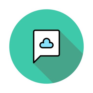 Sohbet mesajı vektör illüstrasyonu 