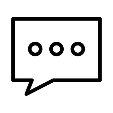 Sohbet mesajı vektör illüstrasyonu 