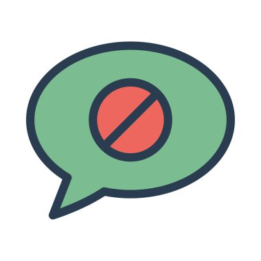 Sohbet mesajı vektör illüstrasyonu 