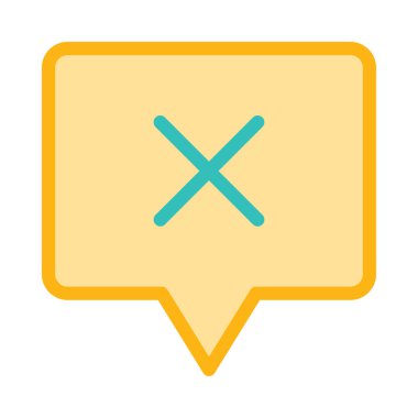 Sohbet mesajı vektör illüstrasyonu 