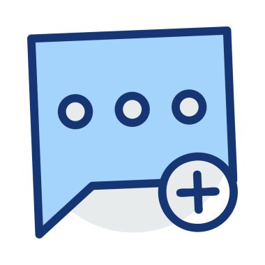 Sohbet mesajı vektör illüstrasyonu 