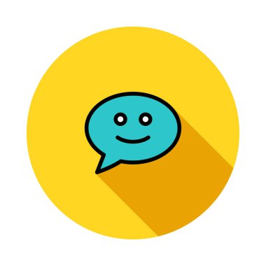 Sohbet mesajı vektör illüstrasyonu 