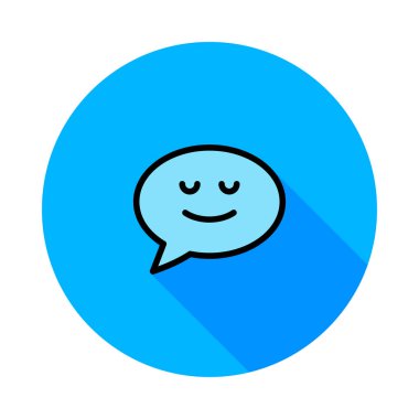 Sohbet mesajı vektör illüstrasyonu 