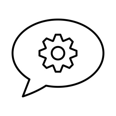 Sohbet mesajı vektör illüstrasyonu 