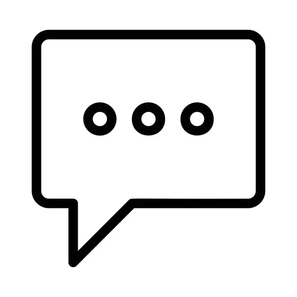 Mensaje Chat Icono Vector Ilustración — Archivo Imágenes Vectoriales