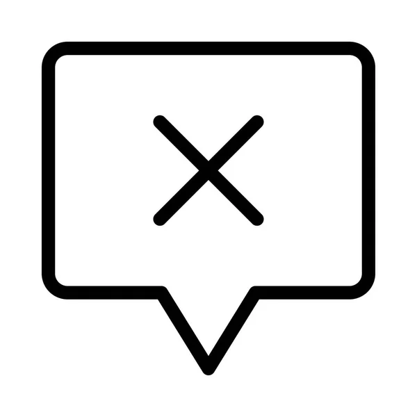 Ikona Vektoru Zprávy Chatu — Stockový vektor