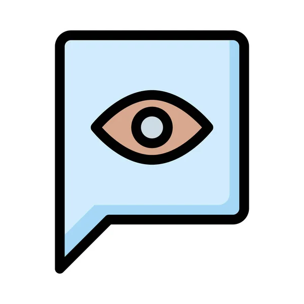 Mensaje Chat Icono Vector Ilustración — Vector de stock