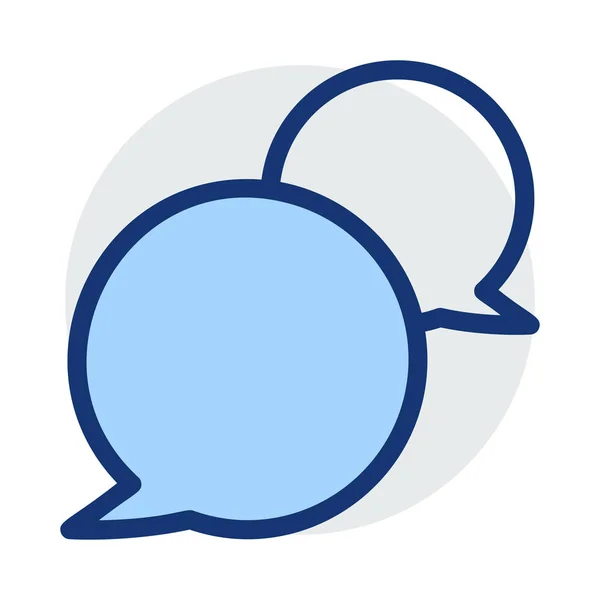Chat Nachricht Symbol Vektor Illustration — Stockvektor