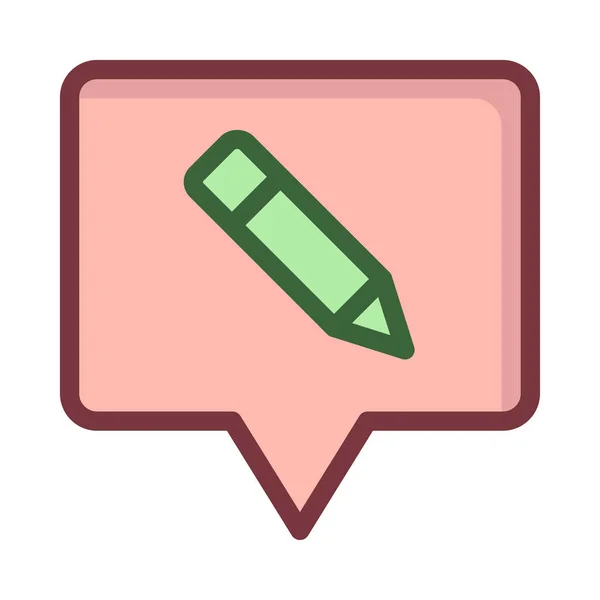 Chat Message Icon Vector Illustration — Stock Vector