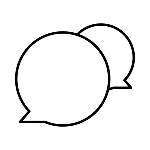 Chat Nachricht Symbol Vektor Illustration — Stockvektor